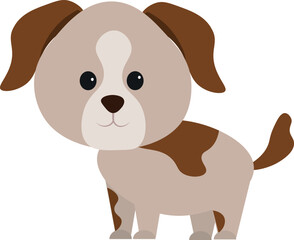  Dog in cartoon style. vector illustration