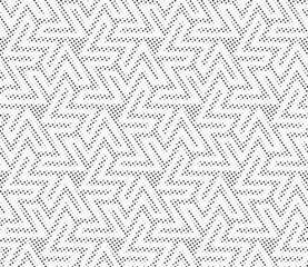 Halftone vector background. Monochrome halftone pattern. Abstract geometric dots background. Pop Art comic gradient black white texture. Design for presentation banner, poster, flyer, business card.