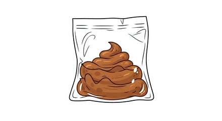 A Bag of Human Waste Thrown During a Riot

