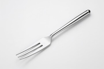 Isolated meat fork on a plain backdrop
