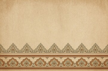 Floral border pattern inspired by Mughal artistry