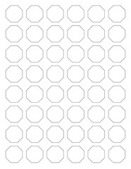 Honeycomb Hexagon Grid – geometric stickers, bullet journal