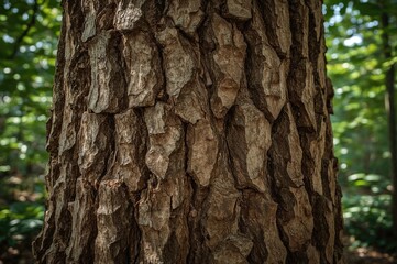 Obraz premium Close-up of Mahogany Tree Bark (Swietenia macrophylla)