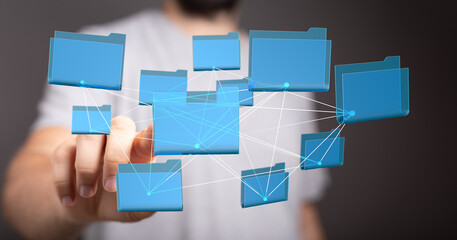 Efficient file organization and management.  Networked folders for easy access.