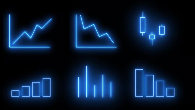 Candle stick chart graph figures invest HUD Stock Market Terminal Chart graph UI screen technological Business and marketing. Bears and bulls fighting.