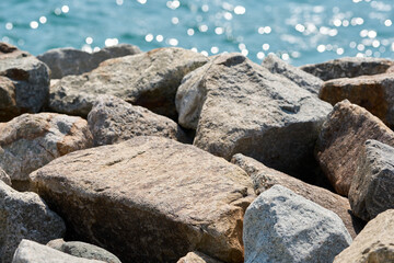 stones on the beach