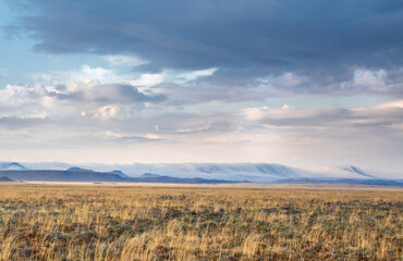 Low cloud over mountain