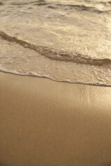 waves on the sand