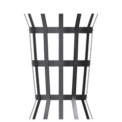 3D rendering illustration of an Empty Fire Pit Basket