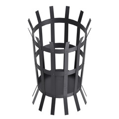 3D rendering illustration of an Empty Fire Pit Basket