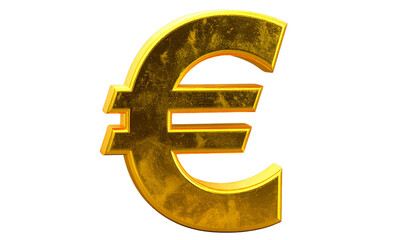 Obraz premium Euro Currency Sign PNG, Bold € Symbol with Modern Typography, Transparent Background, Finance and Money Illustration, European Currency Design
