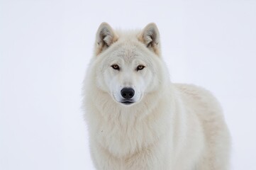 Obraz premium Solitary male Arctic wolf (Canis lupus arctos)