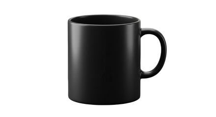 3d render Sleek black coffee mug isolated on a dark background, perfect for mockups, branding, product presentations, showcasing designs, and creating professional marketing materials, ideal for coffe
