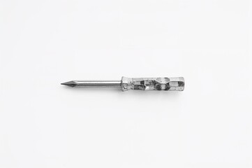 Single screwdriver against a plain white backdrop