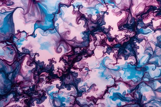 Fractal-like ink designs inspired by jetstream patterns through conceptual design.