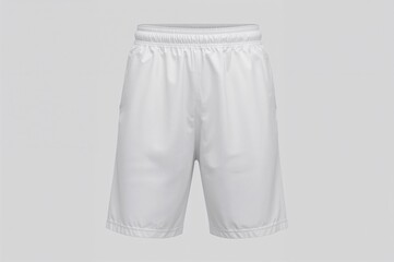 3D Rendering of Front View Blank Athletic Shorts for Men and Women, Isolated Mockup