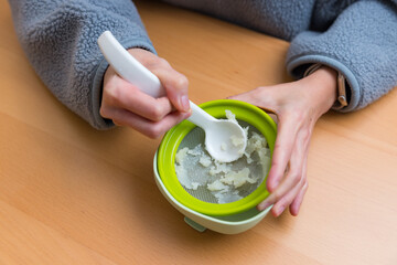 Fresh Homemade Potato Mash Made With Grinder