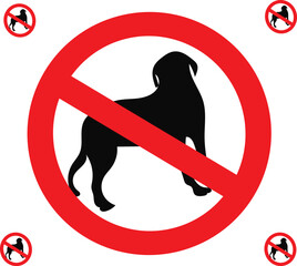 No Pets Allowed Sign prohibit sign no pets no pets sign red
