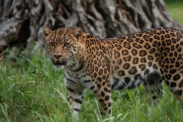 Fototapeta premium Big cat resting in the shadows