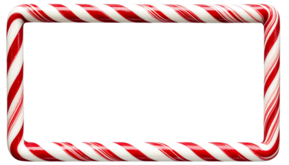 candy cane frame PNG