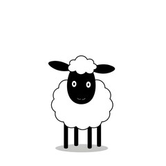 vector illustration of a sheep