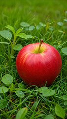 Juicy red and green apples, fresh from nature, offer a delicious and healthy snack