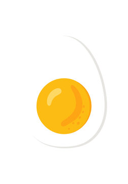 Vibrant, perfectly cooked egg yolk shines with fresh, healthy breakfast appeal