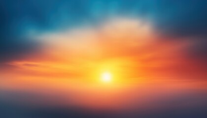 Fototapeta premium Beautiful Sunset: An Abstract Display Of Nature'S Colors In The Evening Sky During Summer Twilight