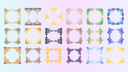 Creative Collection of Ethiopian Manuscript Motif Frame Art