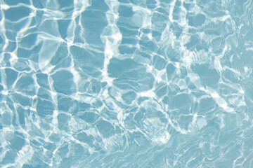 High-resolution image of clear blue water with light reflections. Perfect for backgrounds, websites, and design projects.