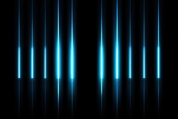 Dark background with vertical glowing light beams