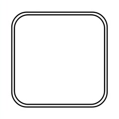 Simple black outline square frame (1)