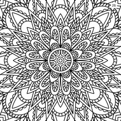 Black and White Mandalas Adult Coloring Book 