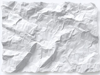 Fototapeta premium Crumpled white paper texture (1)