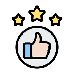 Obraz premium Satisfied Icon