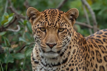 Close-up of a Leopard Spotted During a Wildlife Tour