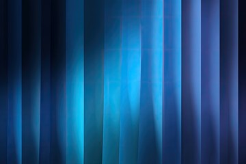 Vertical blue drapes, subtle light, grid pattern