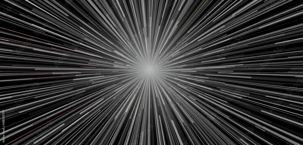 Canvas Prints abstract background of radiating monochrome lines, creating a dynamic, energetic effect, elegant, li
