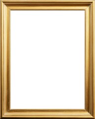 Gold picture frame, empty, ready for art