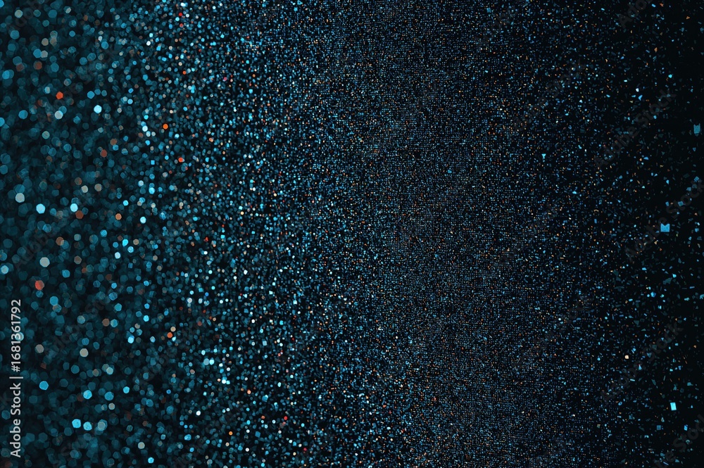 Wall mural close-up of programming source code on a screen with a shimmering background