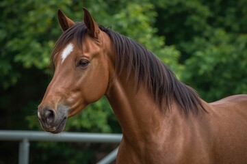 Obraz premium Elegant Thoroughbred Filly by the Seaside