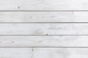 Naklejka premium Light Grey Aged Wood Plank Texture Background