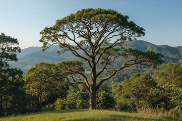 Obraz premium Photo of a tree in an outdoor natural setting with lush greenery