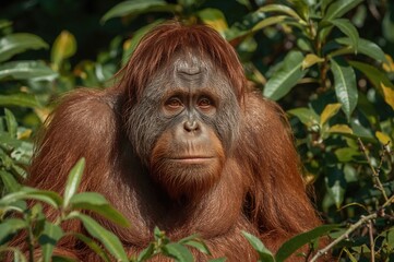 Orangutans are the sole great apes native to the islands of Borneo and Sumatra