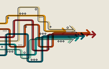 Abstract arrow direction. Business investment to success. financial data graph strategy. Technology background. High speed.