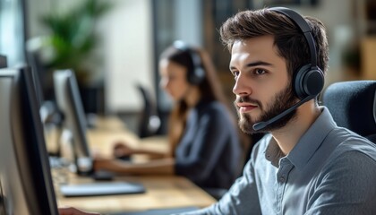 24/7 Global Technical Support: Hot Operator Provides Customer Service And Advice To Customers
