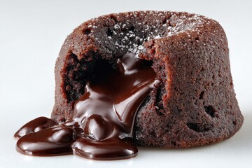 Chocolate lava cake, molten center