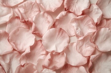 Fototapeta premium Soft Pink Rose Petals Pressed and Dried