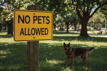 No Animal Rights Group Prohibited Symbol in Park