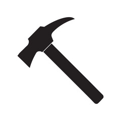 Rock Pick Hammer Silhouette Icon